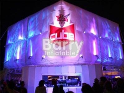 Outdoor giant led inflatable cube tent ,lighting tent inflatable for sale BY-IT-005